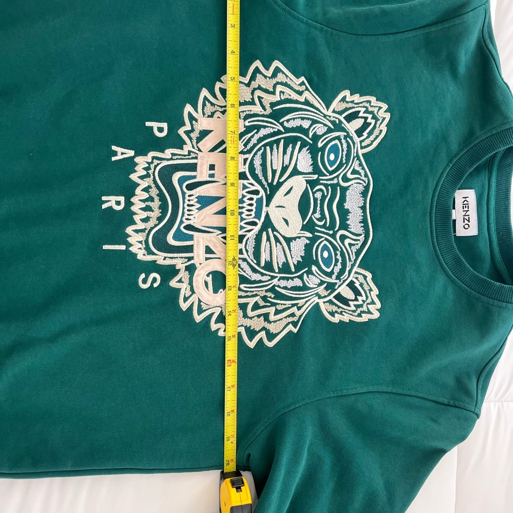 Kenzo Kids Teal Sweatshirt with Tiger Design